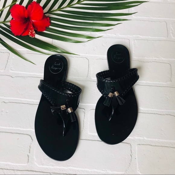 Jack Rogers Shoes - Jack Rogers Alana Jelly Sandals Size 7 Black